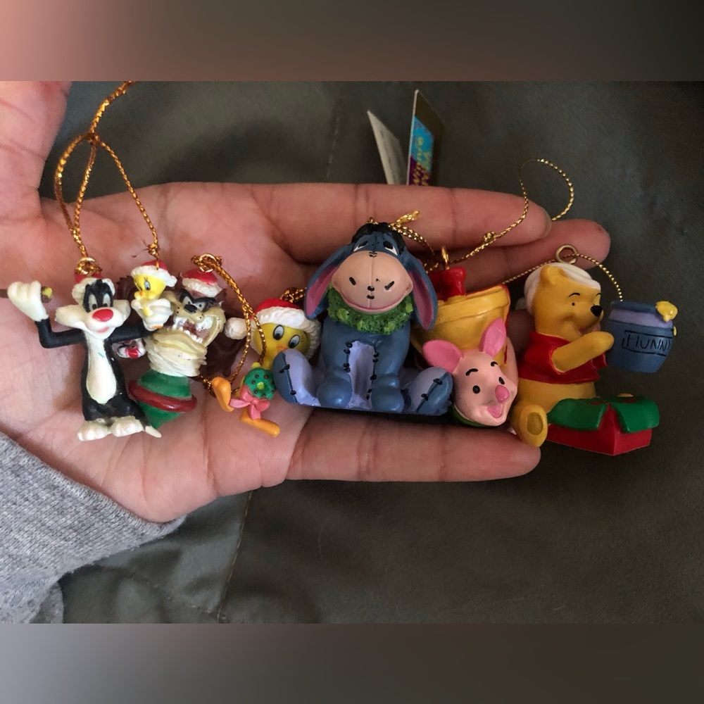 Vintage loony tunes  *Mini Christmas Ornament or Necklace Pendant*1995